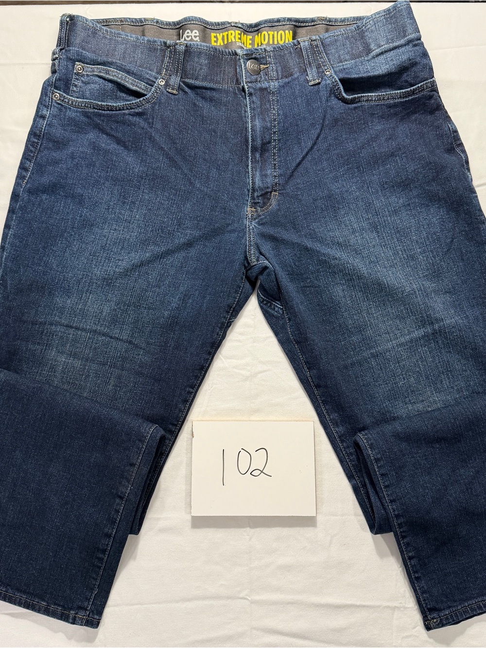 Lee Men's Straight Dark Blue Stretch Jeans